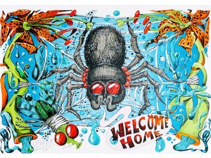 Litograficky tisk Welcome home
