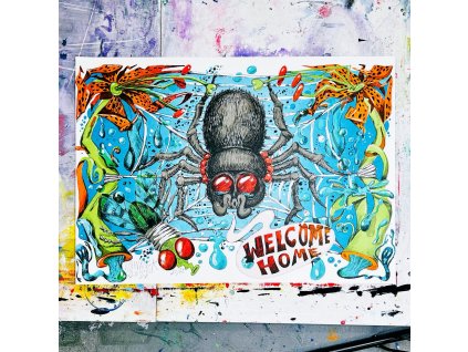 Litograficky tisk Welcome home 1