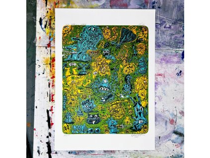 Litograficky tisk Monstra2