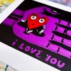 Litograficky tisk I Love You 4