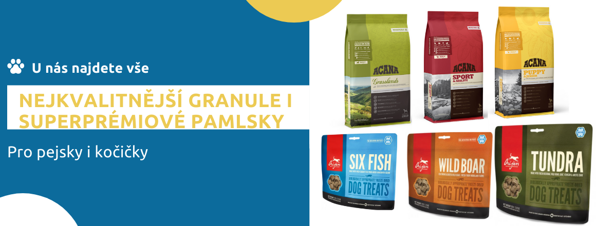 Nejkvalitnější granule a pamlsky