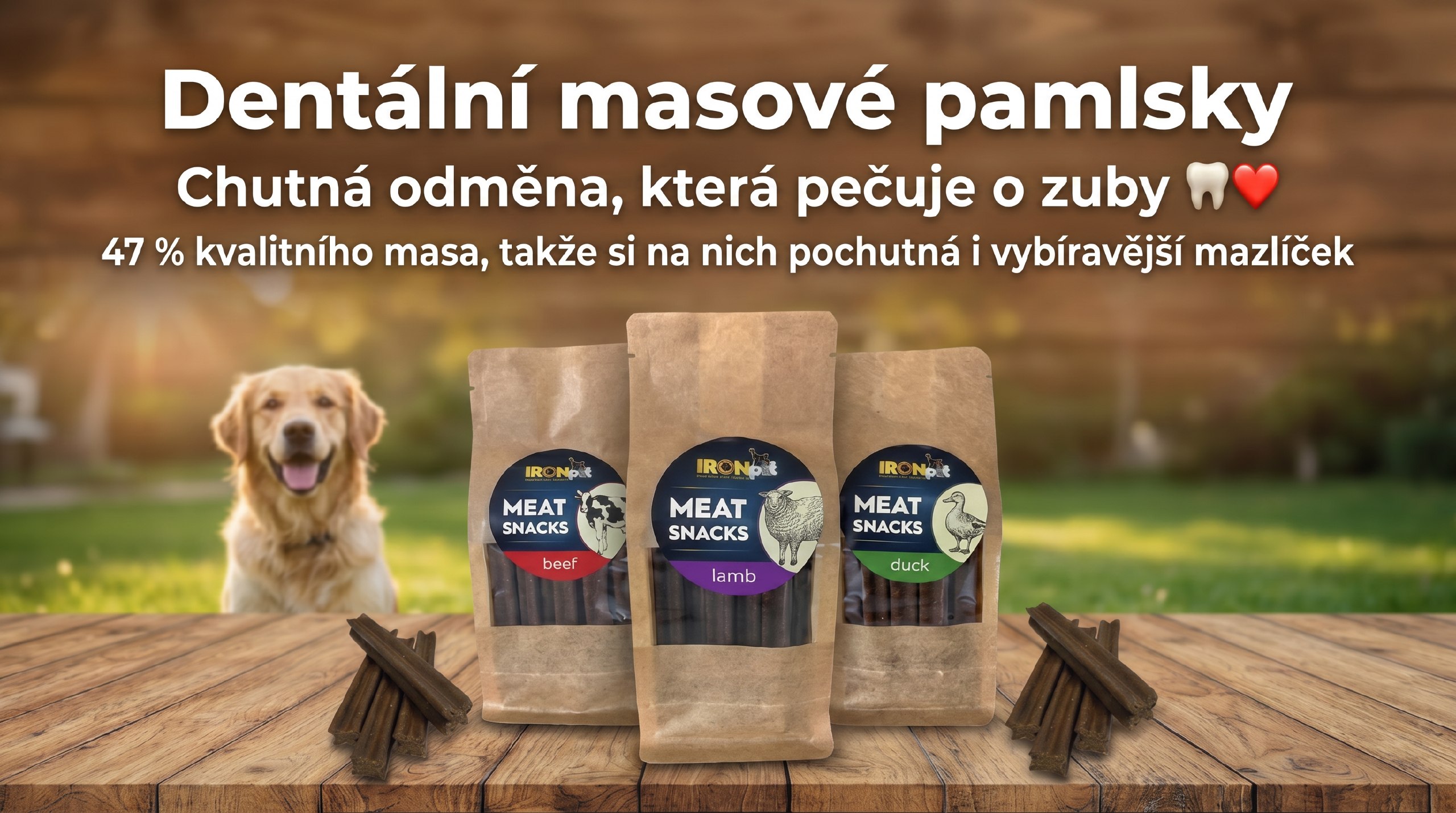 Dentální masové pamlsky