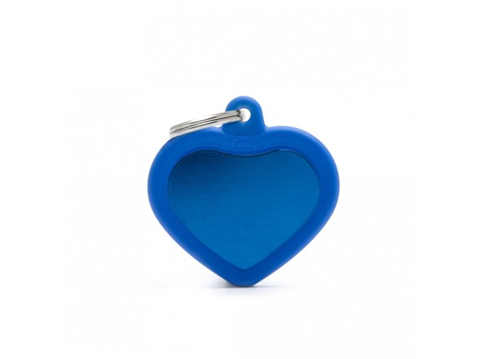 HEART ALU BLUE RUBBER