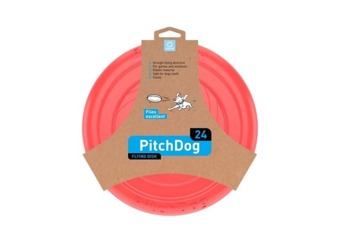 PITCH DOG LÉTAJÍCÍ TALÍŘ 24 cm RŮŽOVÁ