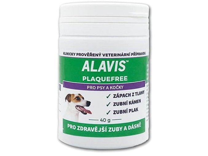 ALAVIS PLAQUE FREE PRO PSY A KOČKY 40 G