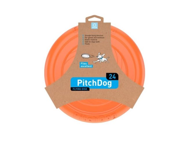 PITCH DOG LÉTAJÍCÍ TALÍŘ 24 cm ORANŽOVÁ