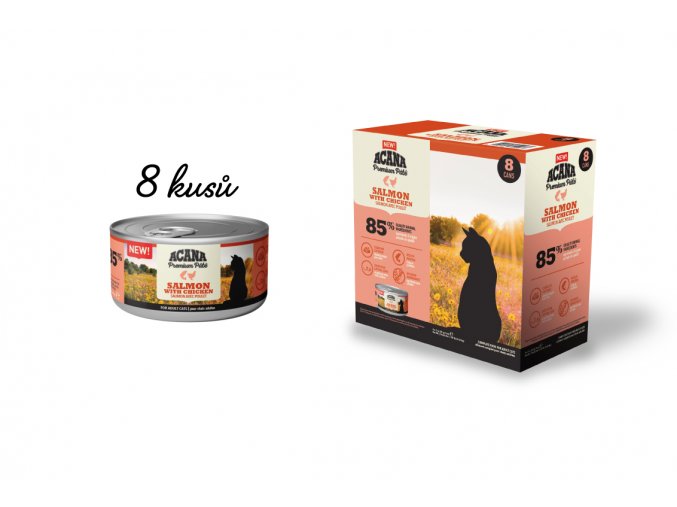 ACANA CAT PATE SALMON & CHICKEN 8 x 85 g