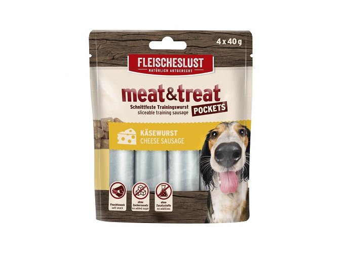 MEAT & TREAT CHEESE SAUSAGE 4x40g