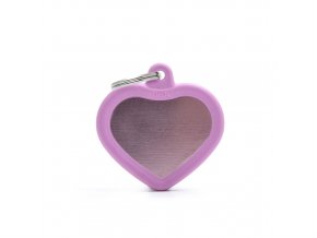 PINK HEART ALU PINK RUBBER
