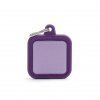 PURPLE SQUARE ALU PURPLE RUBBER