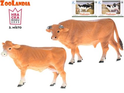 Zoolandia kráva 13-14cm 4druhy v krabičce