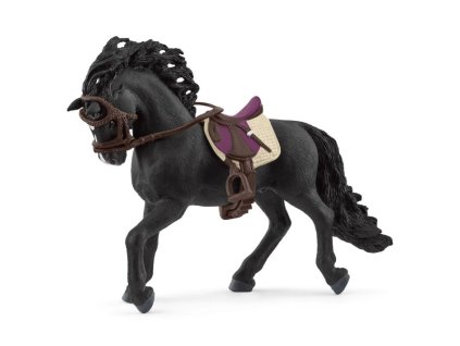 Schleich 42707 Hřebec Pura Raza Espanola Stallion se sedlem a uzdou