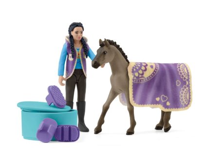 Schleich 42753 -  Zkrášlovací sada pro koně Criollo Definitivo s Kim