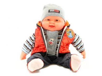 Miminko velké - kluk - oranžová vesta