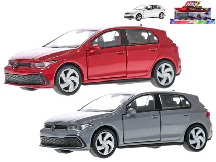 Welly VW Golf 8 GTI 11,5cm 1:38 kov zpětný chod 3barvy