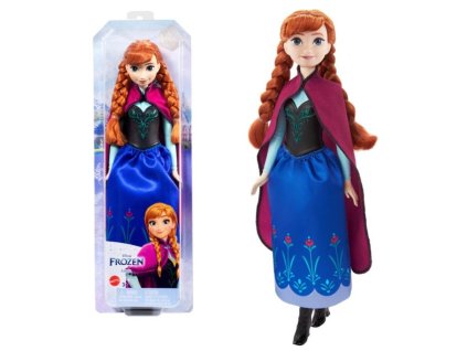 Ledové království Panenka Anna v modro-černých šatech HLW49