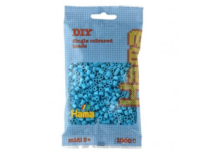 Zažehlovací korálky azurově modré  - 1000ks MIDI 207-49