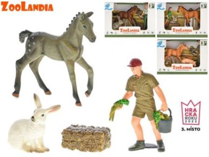 Zoolandia farma set se zvířátky a doplňky 4druhy