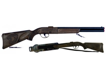 Puška kovbojská černá se zvukem