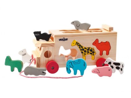 Kamion s vkládacími tvary - zvířátka