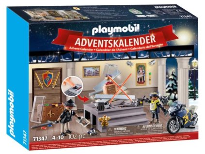 Playmobil 71347 Adventní kalendář Policie: Krádež v muzeu