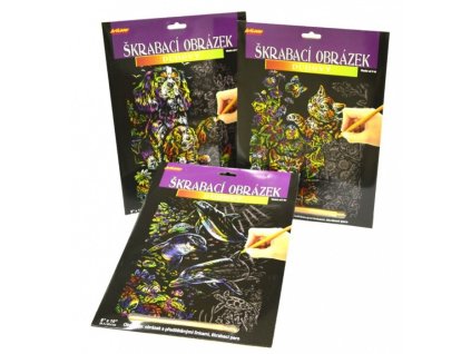 Škrabací obrázek - duhový