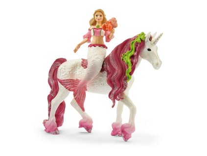 Schleich 70593 - Mořská panna Feya na podvodním jednorožci