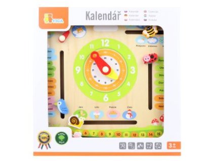 Dřevěný kalendář český jazyk