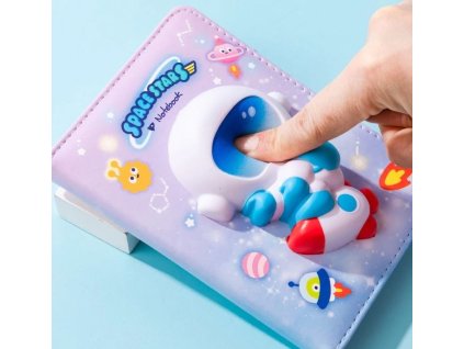 SQUISHY mini zápisník SPACE 96 stran