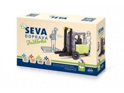 Stavebnice SEVA DOPRAVA Ještěrka plast 112 dílků