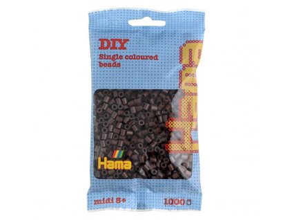 Zažehlovací korálky hnědé 1000ks H207-12