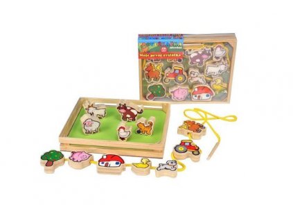 Provlékačka dřevěné Moje první zvířátka
