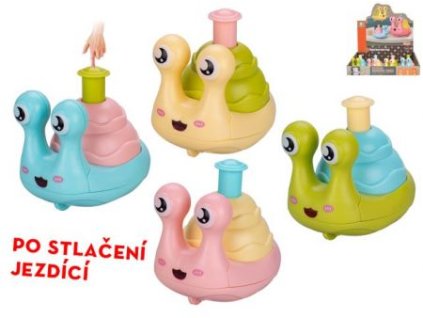 Hlemýžď 7cm po stlačení jezdící