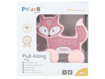 Dřevěná tahačka liška/ježek/medvěd/slon