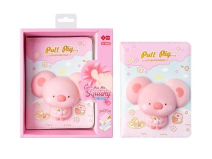 SQUISHY zápisník PRASÁTKO 128 stran