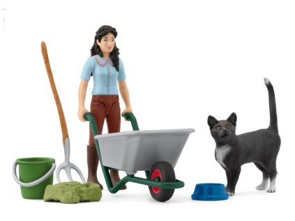 Schleich 42747 - Hrací sada na kydání a ošetřování