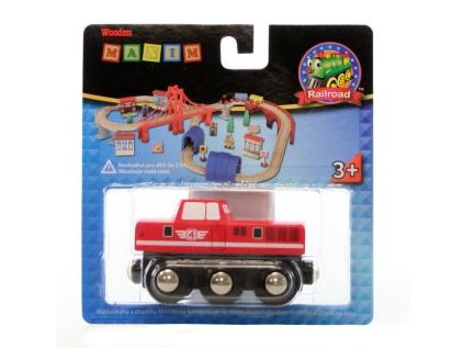 Maxim Dieselová lokomotiva červená