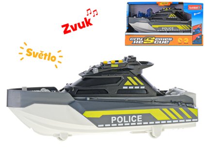 Člun 21cm na baterie se světlem a zvukem