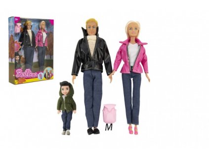 Panenka s panáčkem 30cm a dítětem