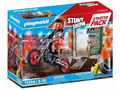 Playmobil 71256 - Starter Pack Kaskadér a ohnivá zeď