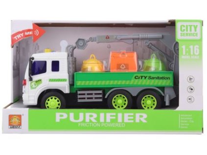 Auto s kontejnery baterie