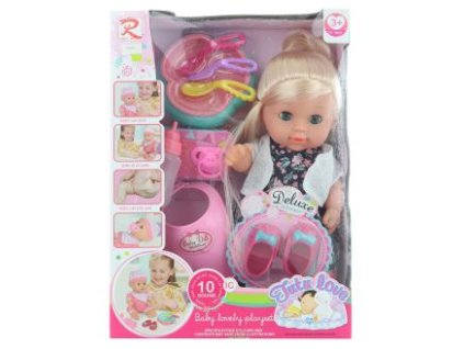 Panenka čůrací zvuková s doplňky