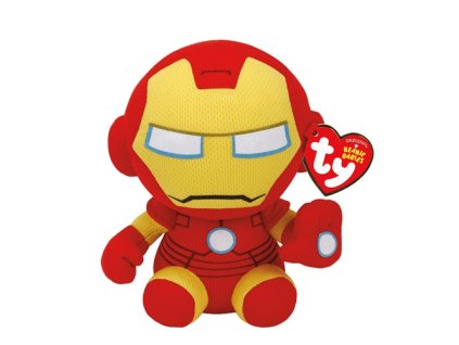 Ty 41190 Beanie Babies Marvel IRON MAN, 15 cm