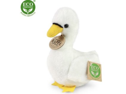 PLYŠOVÝ PTÁK LABUŤ 15 CM ECO-FRIENDLY