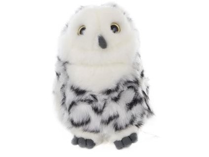 Plyš Sova sněžná 18 cm