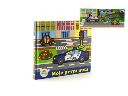 Knížka Leporelo Moje první auta 13.5x11x1,5cm
