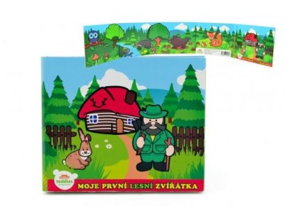 Knížka Leporelo Moje první zvířátka lesní 13.5x11x1,5cm