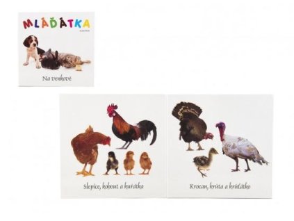 Knížka Leporelo - Mláďátka CZ text