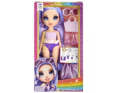 Rainbow High Fashion panenka v plavkách - Violet Willow