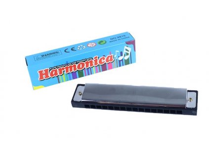 HARMONIKA KOVOVÁ S PAPÍROVOU KRABIČKOU